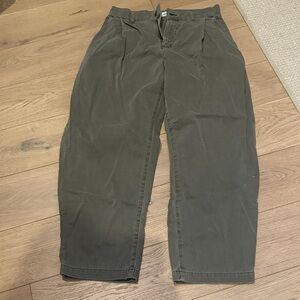 AGOLDE pleated army green Pants